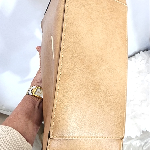 Tony Bianco bag satchel tote textured faux leather 27x23 cm NWOT - Picture 16 of 16